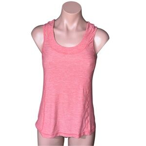 Lululemon Dash Coral Ruffle Back Tank Top size 4